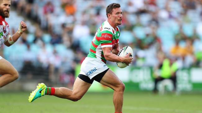 Damien Cook impressed for the Rabbitohs in the Charity Shield win over St George-Illawarra. Picture: Brett Costello