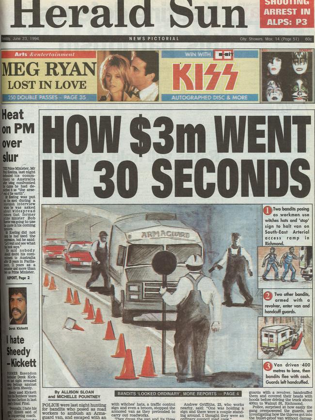 The Herald Sun front page from June 1994.