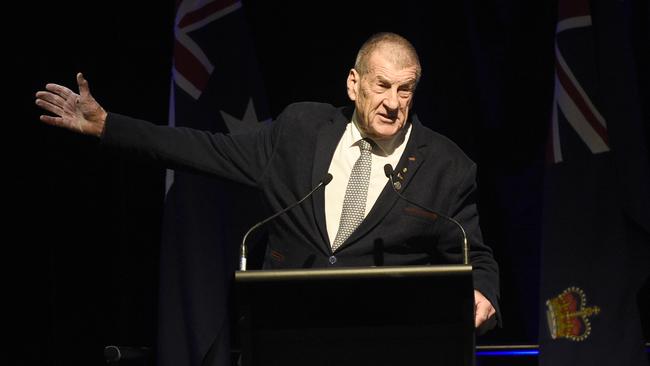 Former Victorian Premier Jeff Kennett (pictured at a different event) has apologised for calling the woman a ‘rude little bitch’. Picture: Andrew Henshaw