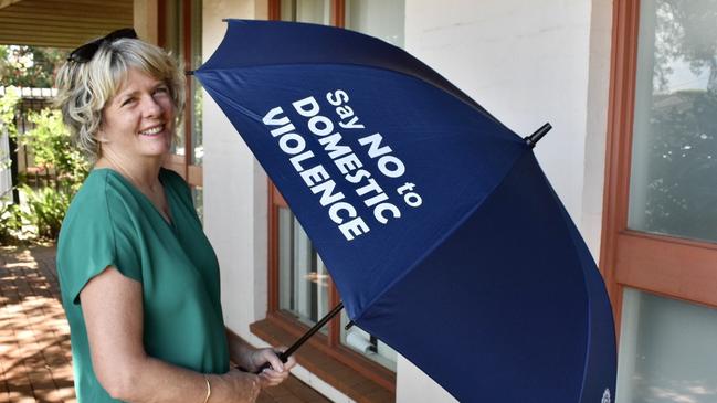 Umbrellas offer support against scourge of domestic violence