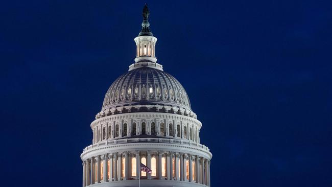 The US Capitol Building, where lawmakers have been locked in talks over funding of the federal government. Picture: AFP