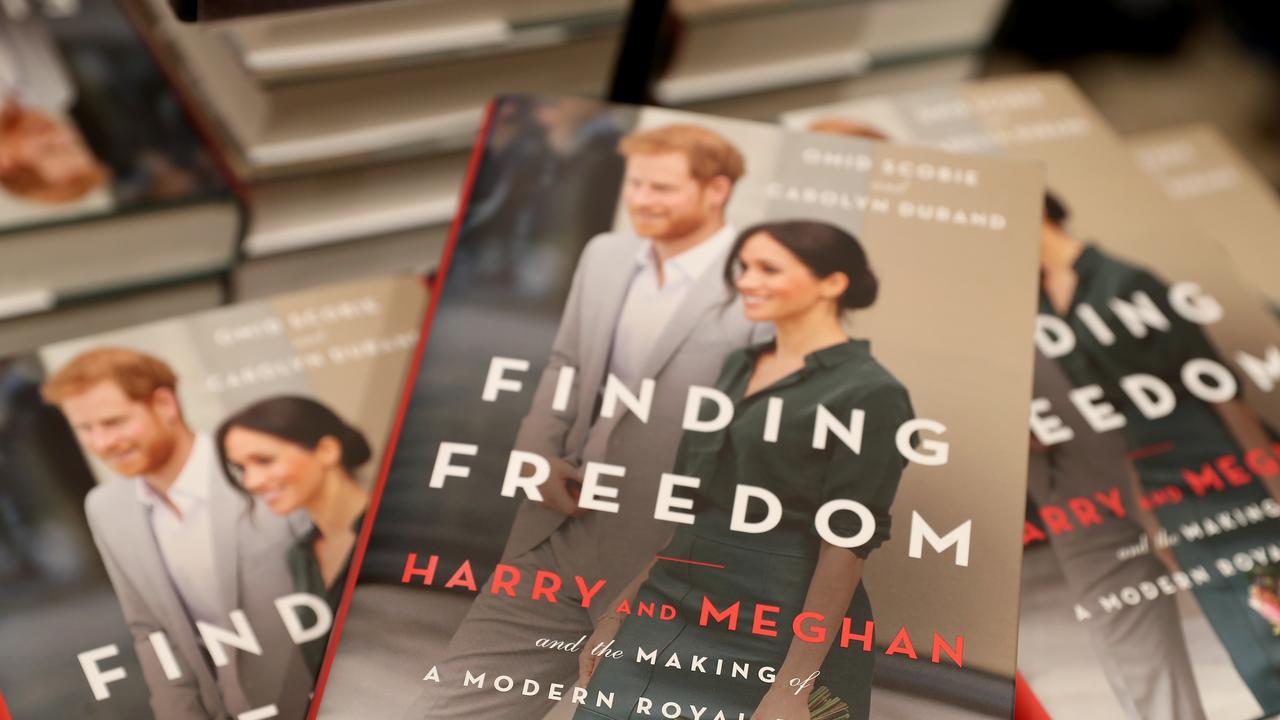 Copies of 'Finding Freedom' are stacked up in Waterstones Piccadilly in London. Picture: Getty