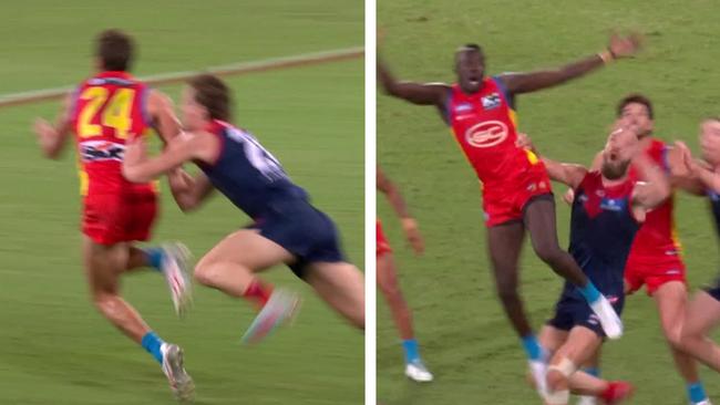 David Swallow and Mabior Chol weren't paid free kicks.