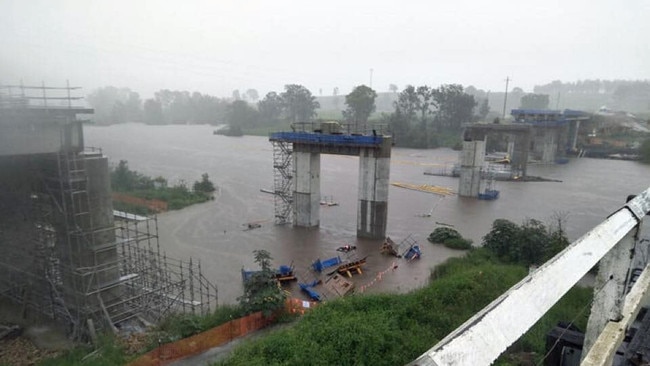 Tabulam Bridge is nearing completion.