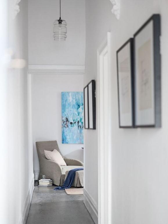 2017: The refurbished hallway in the Easey St home.