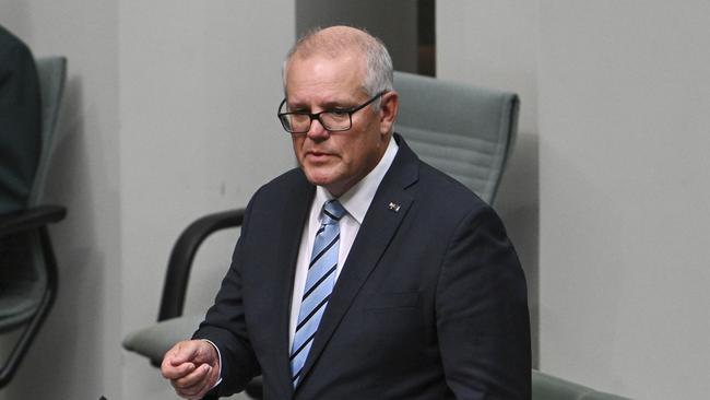 Former prime minister Scott Morrison has since shared his support of the Coalition’s plan to build small-scale nuclear reactors. Picture: NewsWire/ Martin Ollman