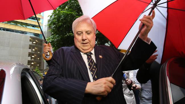 Clive Palmer has repeatedly claimed privilege against self-­incrimination throughout the Federal Court public examination hearings. Picture: Marc Robertson