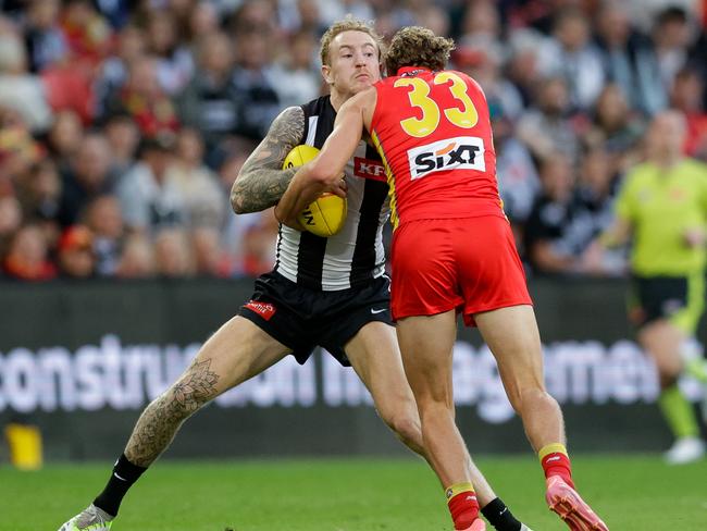 Beau McCreery is expected to miss next week’s clash against Essendon. Picture: Russell Freeman/AFL Photos via Getty Images