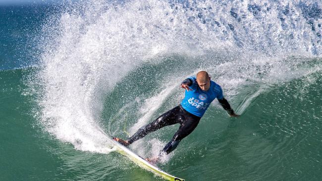 Mick Fanning surfs on July 19, 2015 before being attacked by a shark