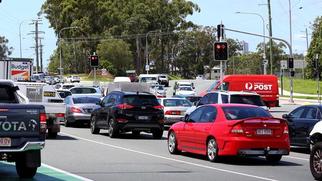 It’s alleged the 50-year-old spat at a police officer after a crash at the intersection of Currumburra Rd and Southport Nerang Rd, Ashmore. File image.