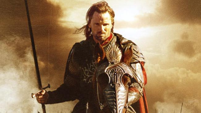 Viggo Mortensen as Aragorn in The Lord of the Rings: The Return of the King.