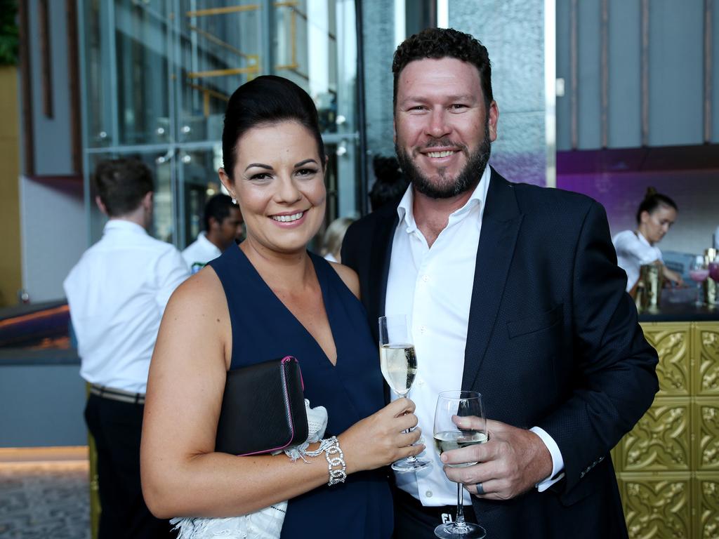 Crystalbrook's Bailey Hotel hosting its opening party in Cairns. Jessie and Daryl Walker. PICTURE: STEWART MCLEAN