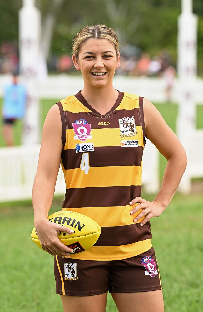 QAFLW captain Courtney Daniec. Pic Lyndon Mechielsen/Courier Mail