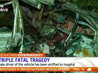 Two passengers were also injured. Picture: 7 News