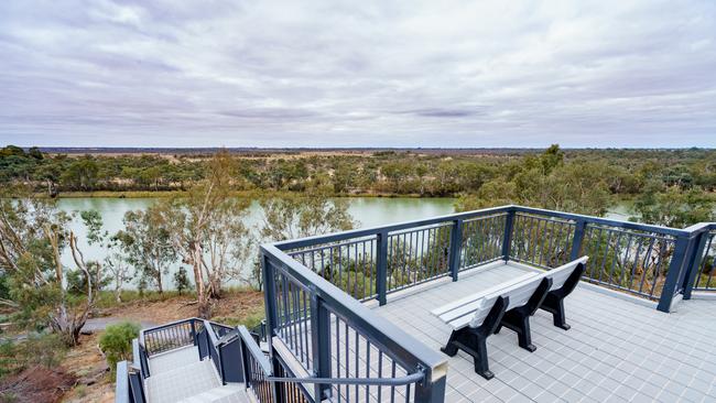 A nice view awaits those who tackle the stairs at Merbein's Blandowski Walkway.