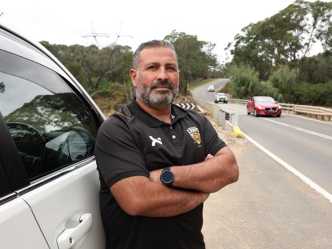 Glenfield Lions FC President Bellal Jaber said traffic has increased “at least 40 per cent” on Cambridge Ave. Picture: Tim Hunter