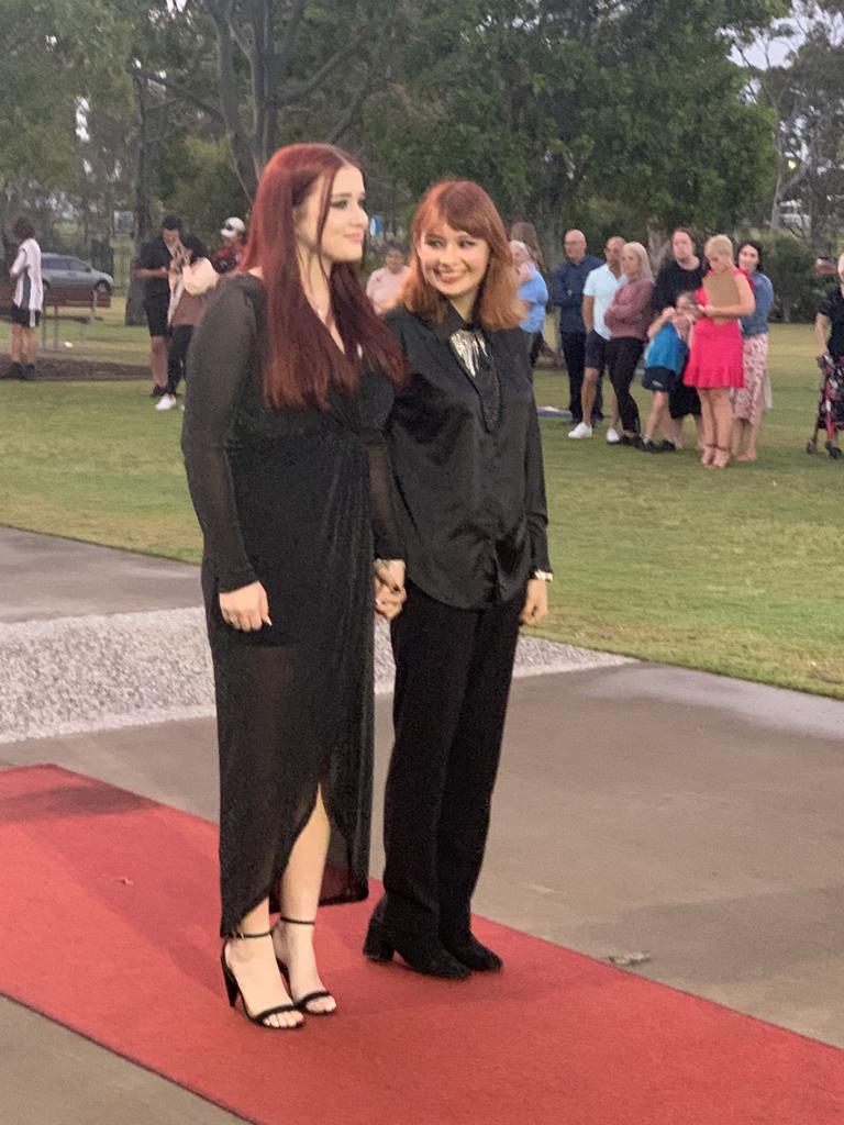 The students arrive at the St James Lutheran College formal.