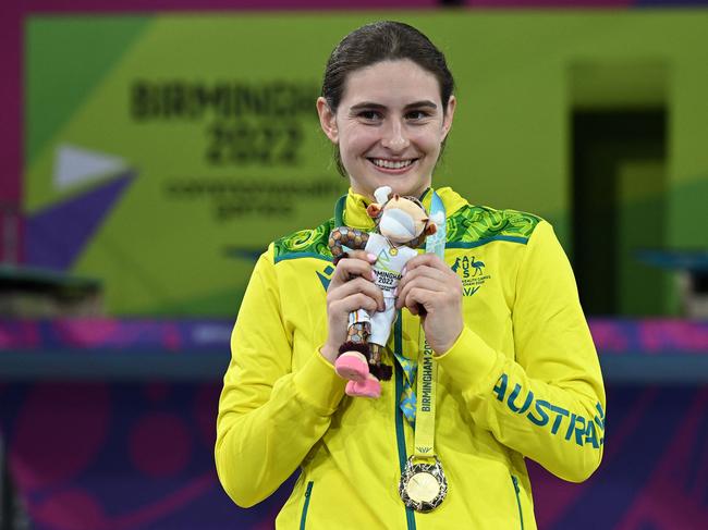 Maddison Keeney claimed gold in the women's 3m springboard diving final in 2022. Picture: AFP