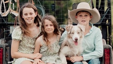 The Holloway children have been competing in rodeos for the last two years after moving back to Kandanga from New Zealand. Keen on horses and bull riding, they are looking forward to the bigger rodeos this year such as Stanthorpe and Caboolture. Charlotte “Charli” Holloway (11), Cobie Holloway (6), Cole Holloway (12). PHOTO: Supplied