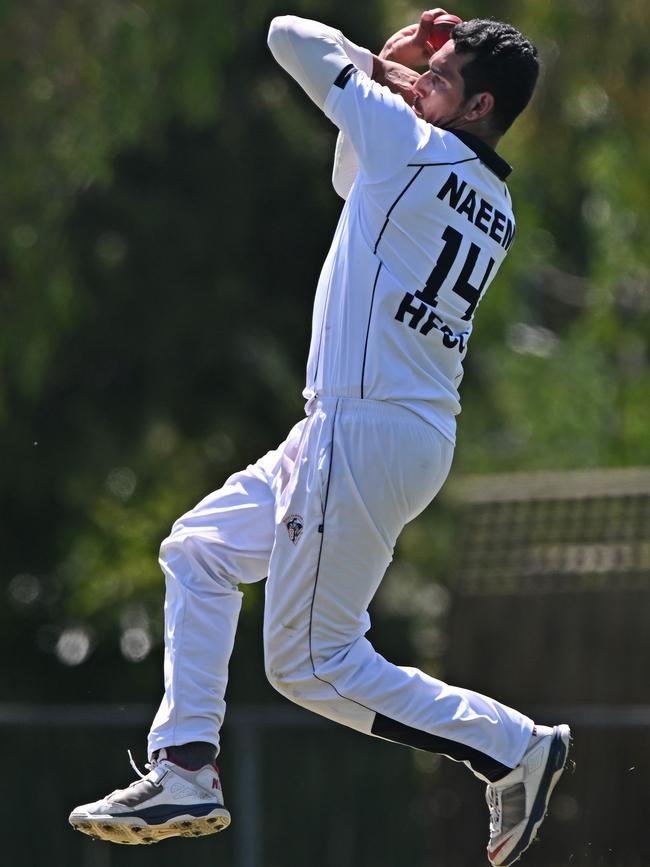 Muhammad Naeem in action for Haig Fawnker. Picture: Andy Brownbill