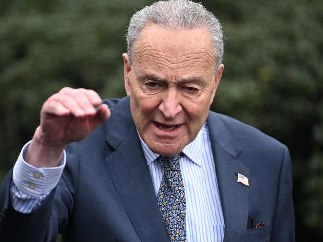 Senate Majority Leader Chuck Schumer has called for Benjamin Netanyahu’s government to be removed. Picture: AFP.