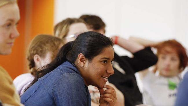 Yashoda participating in a workshop.