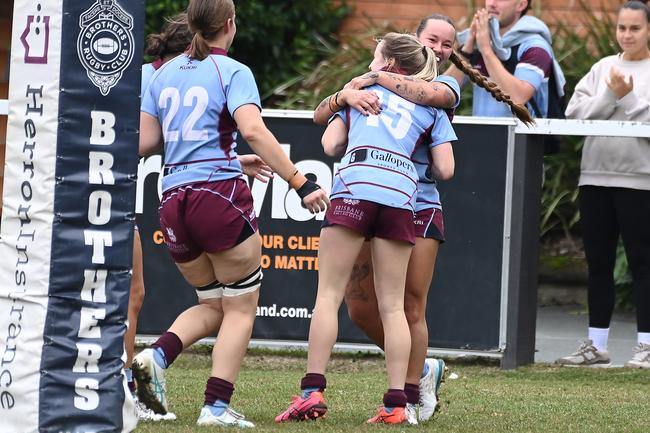 Premier women club rugby between Brothers and Norths Saturday May 25, 2024. Picture, John Gass