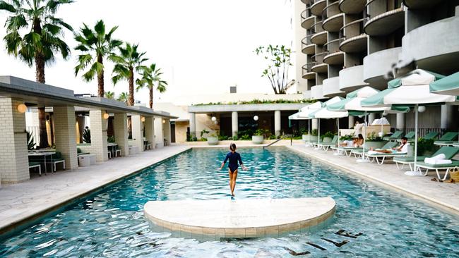 The swimming pool at The Calile Hotel.