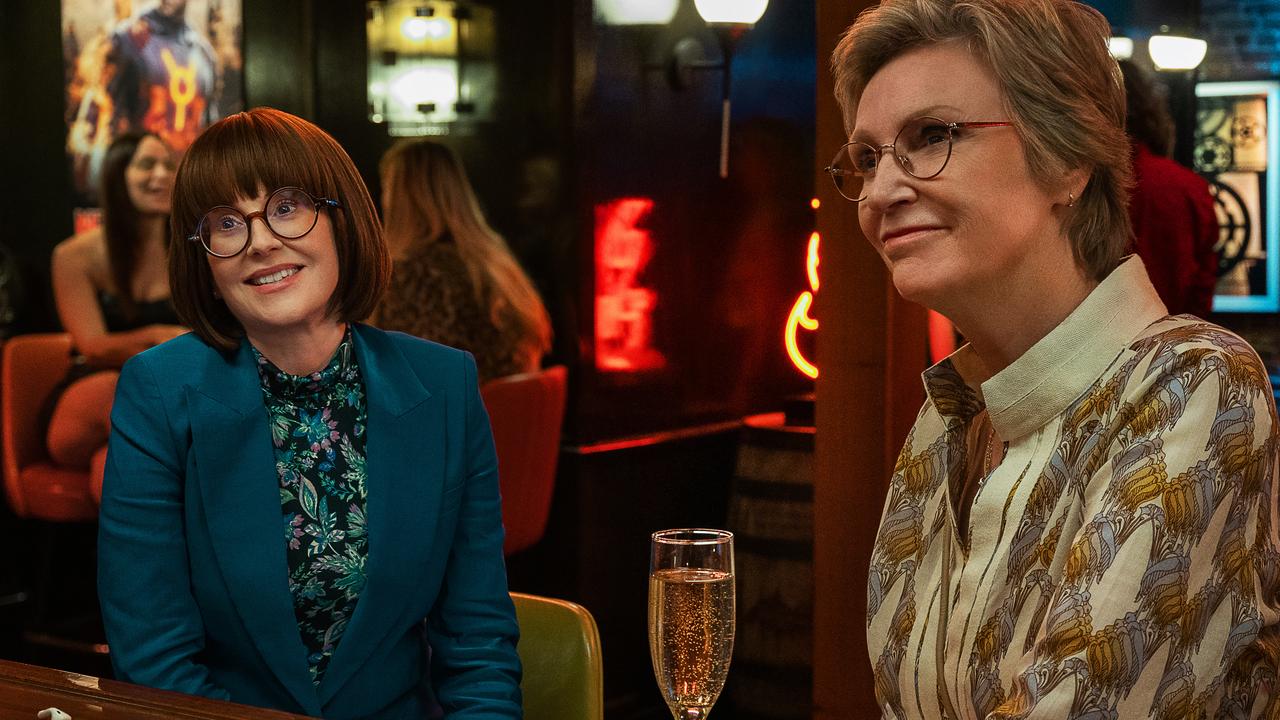 Megan Mullally and Jane Lynch return for the third season of Party Down. Picture: Stan