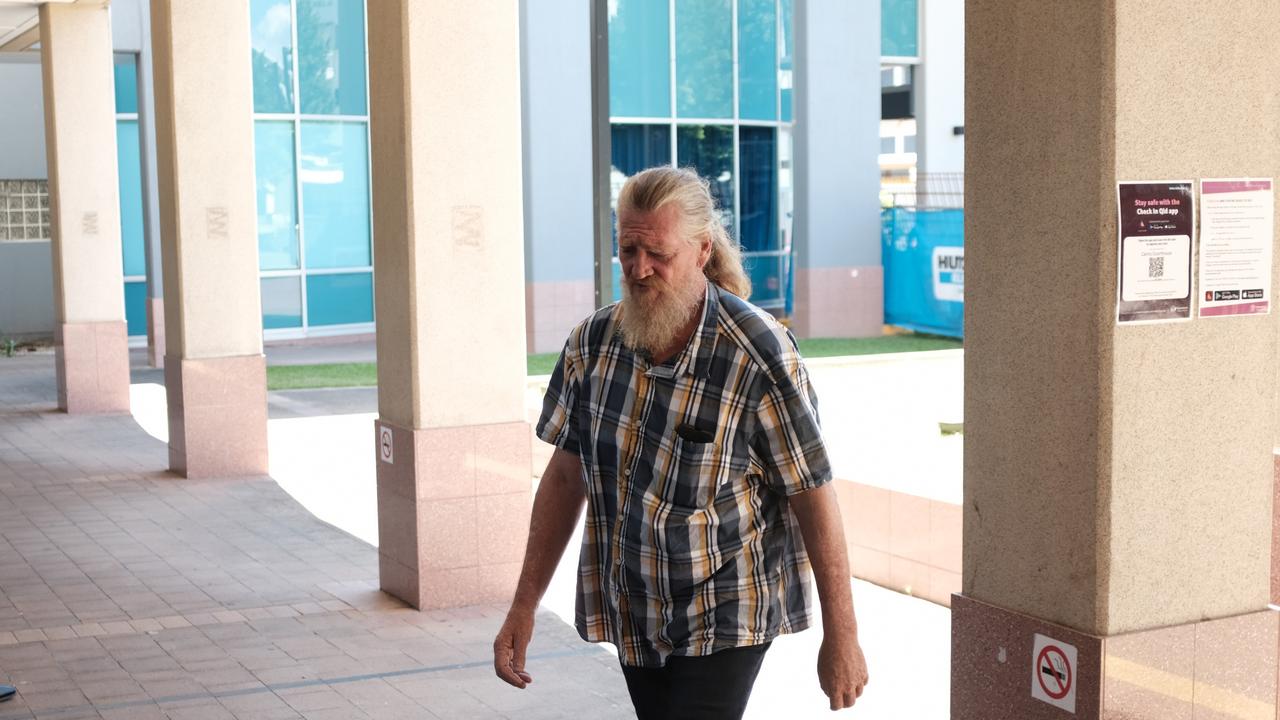 Former Archer River Quarry caretaker Thomas Byrnes arrives at the Cairns Coroners Court on Monday, April 4, 2022.