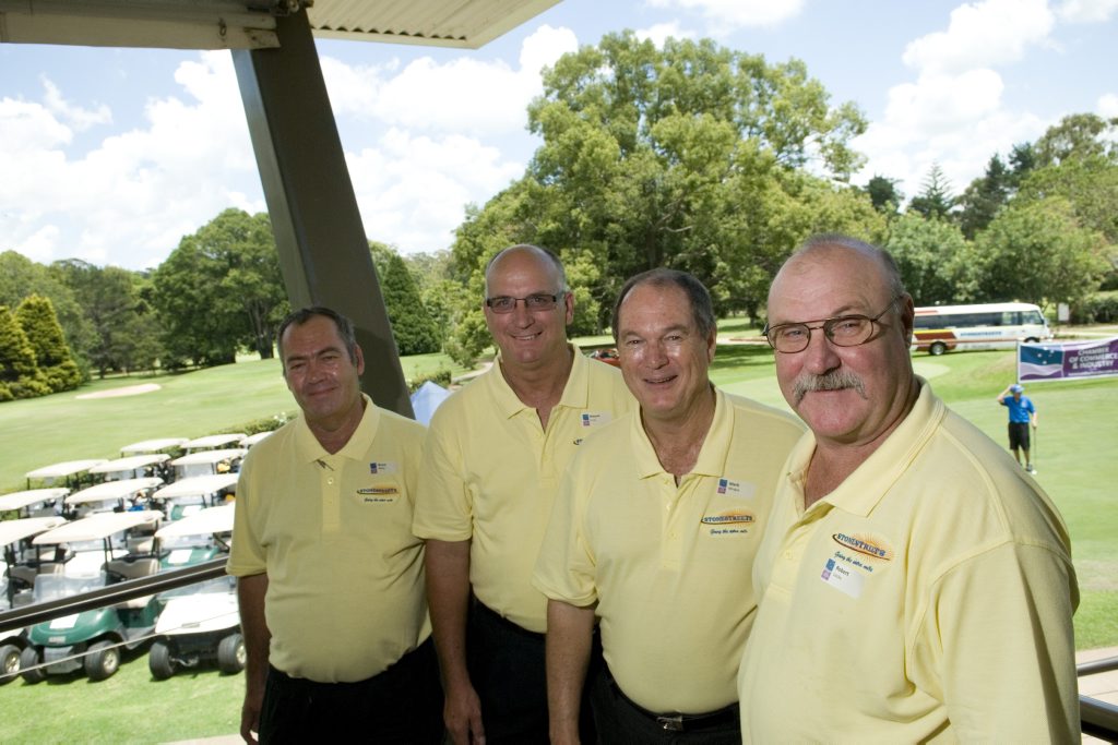 Stonestreets Coaches team members Bruce Miller, Wayne Ernst, Mark Mingay and Bob Locke. Picture: Kevin Farmer