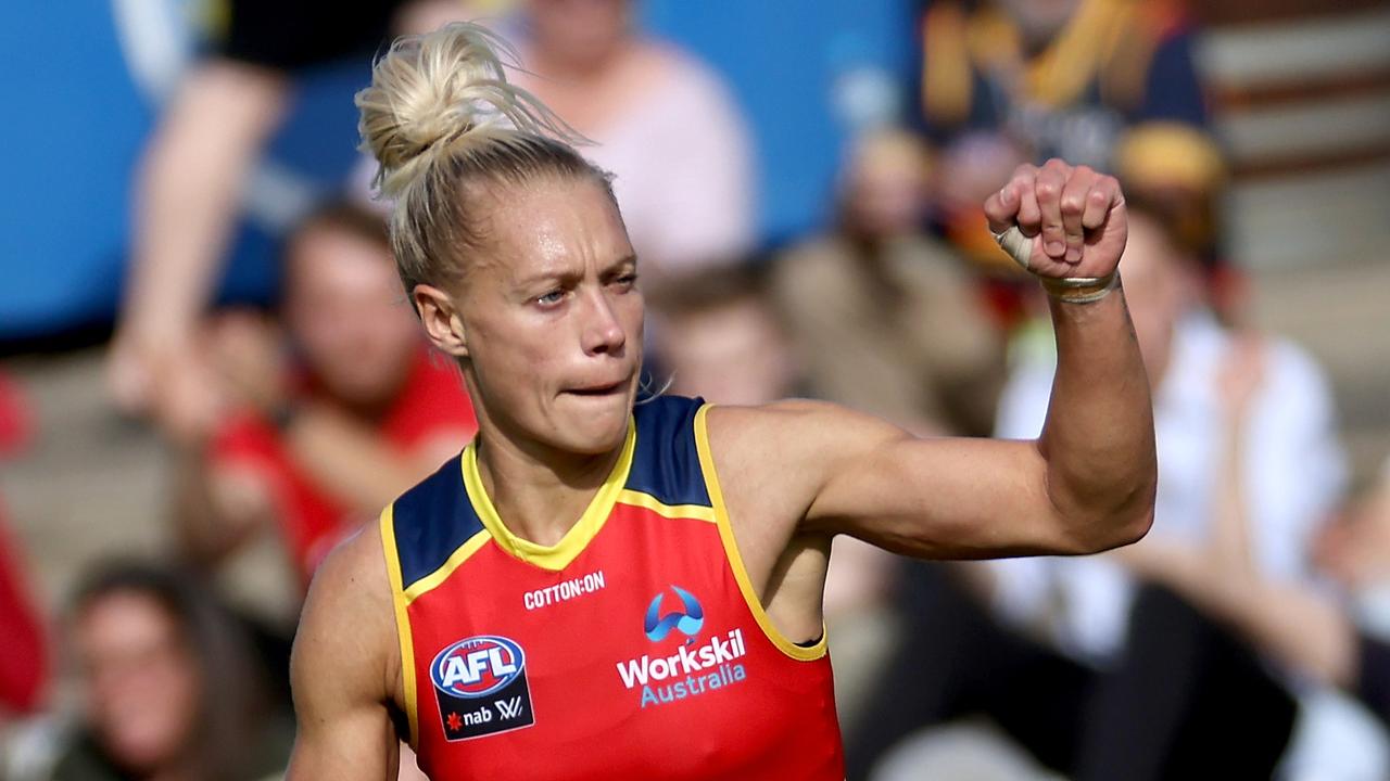 Erin Phillips will play another season for the Crows. Picture: James Elsby