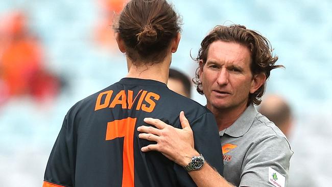 James Hird is working part time at the Giants at the moment.