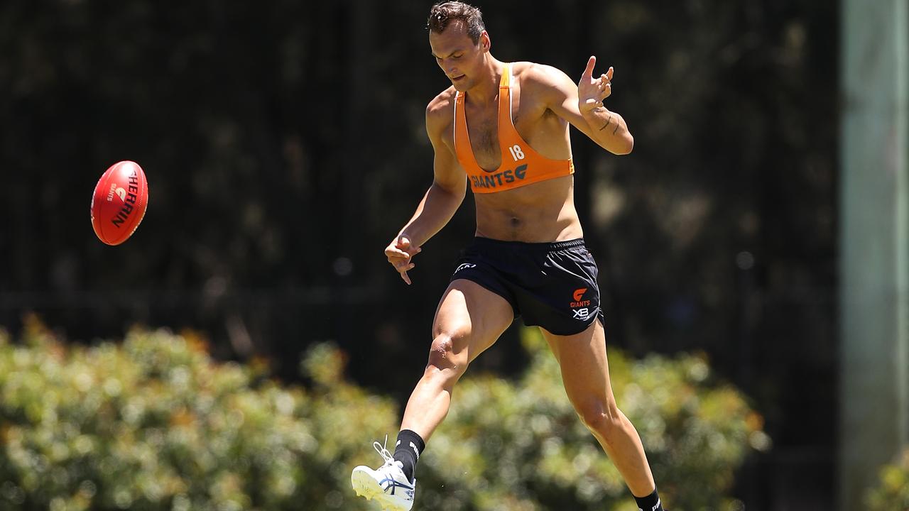 New GWS ruck Braydon Preuss gets the gig over his former teammate Max Gawn as Brodie Grundy’s back up. Picture: Getty Images