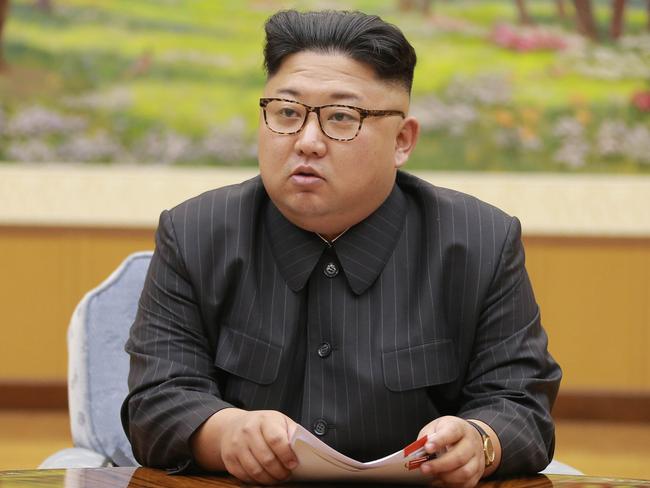 North Korean leader Kim Jong-un. Picture: Korean Central News Agency/Korea News Service via AP