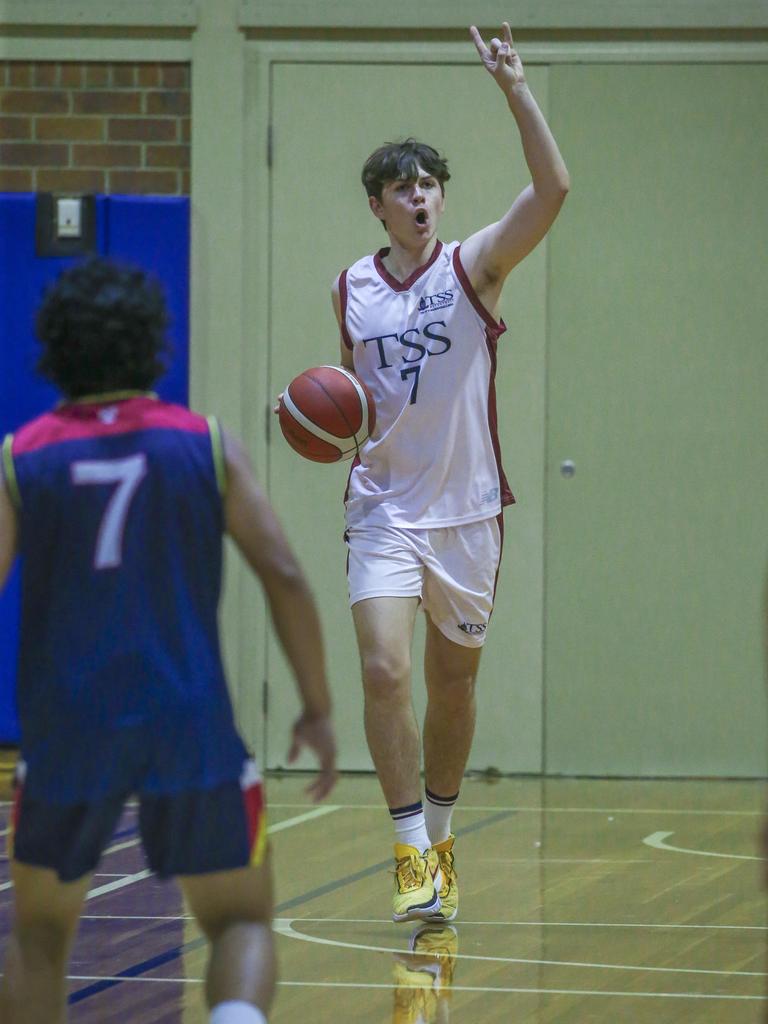 GPS basketball The Southport School v Brisbane State High School at TSS. Picture: Glenn Campbell