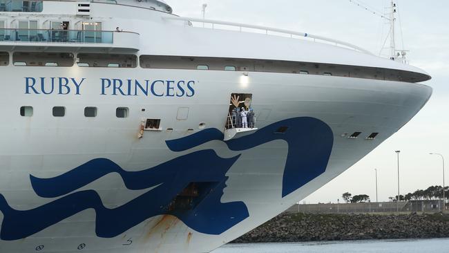 The Ruby Princess cruise ship has been linked to more than 600 confirmed coronavirus cases. Picture: Getty