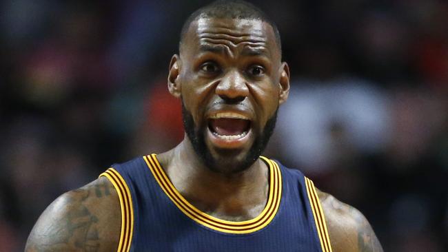 LeBron James Tristan Thompson: Cavs stars argument video | news.com.au ...