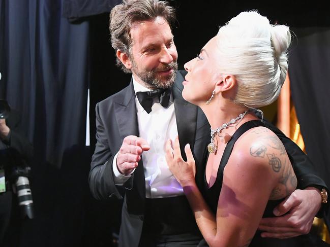 Gaga and Cooper are friends — nothing more. Picture: Matt Petit — Handout/A.M.P.A.S. via Getty Images