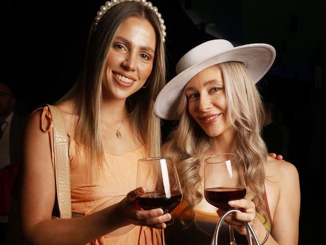 Molly Brown and Chelsea Reid.  MyState Bank Arena Melbourne Cup Lunch.  Picture: Nikki Davis-Jones