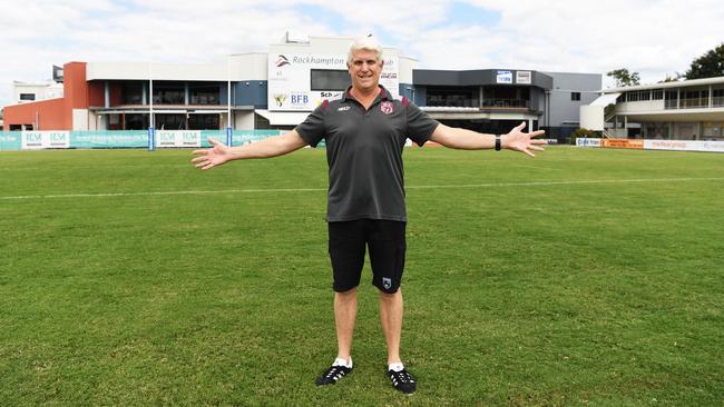 QRL Central Division manager Rob Crow at Rockhampton’s Browne Park, which he says would be an ideal venue for NRL games.