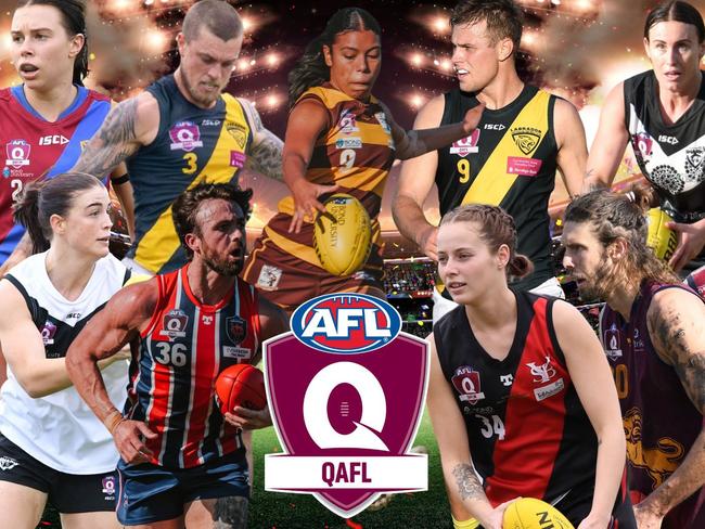 QAFL/QAFLW mid-season top 100 2024 cover art.