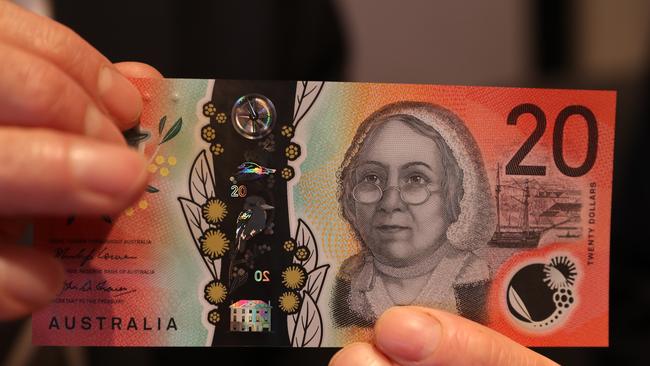 The RBA will release the new $20 note on October 9. Picture: AAP/David Crosling