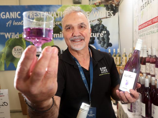 Melbourne Royal Show, Flemington, Petros Markou, from Sydney, Purple Wine Reign,   Picture Yuri Kouzmin