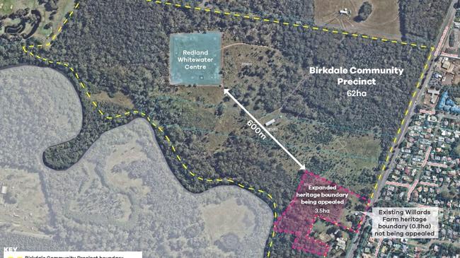 The Birkdale Olympic precinct and Willards Farm sites will become the Birkdale Community Centre.