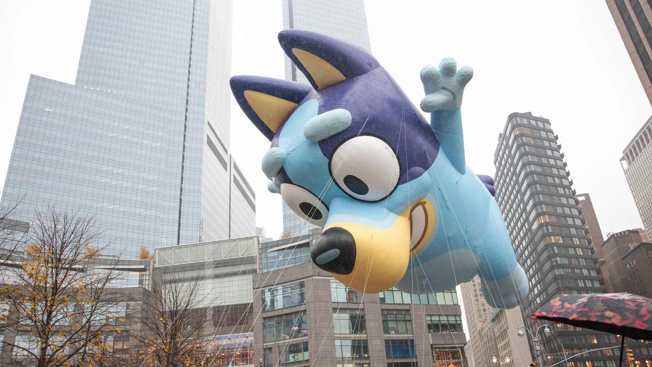 Bluey was fixed in time for the parade. Picture: Kena Betancur / Getty Images North America / Getty Images via AFP