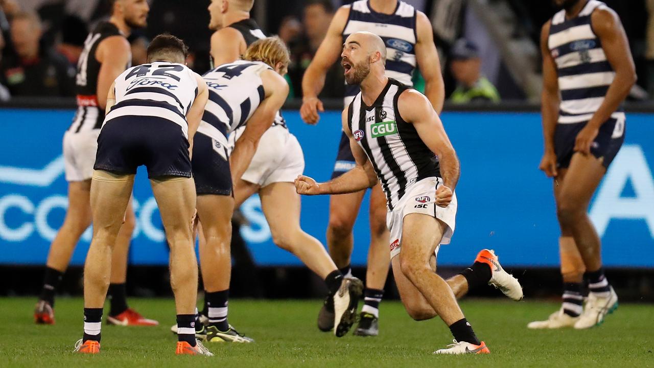 Steele Sidebottom’s Magpies are through to a preliminary final.