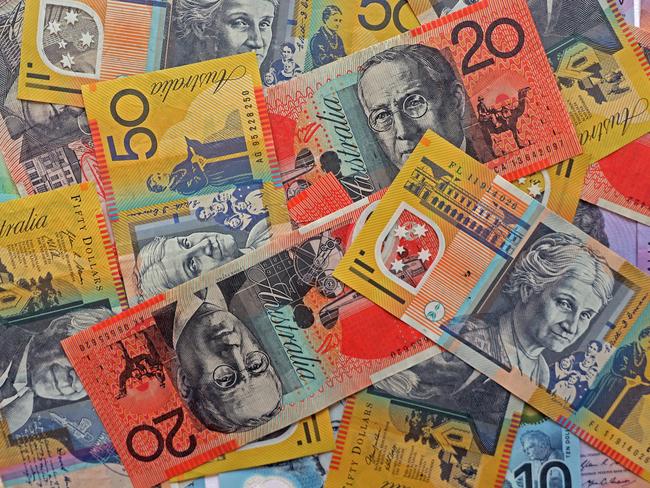 AUSTRALIA - NewsWire Photos - General view editorial generic stock photo of Australian cash money currency. Picture: NCA NewsWire / Nicholas Eagar
