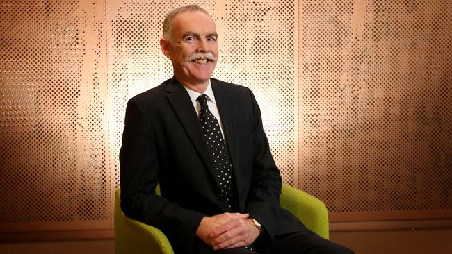 Australia’s biggest super fund, AustralianSuper, led by chief executive Ian Silk, came in third on the league table. Picture: Stuart McEvoy.