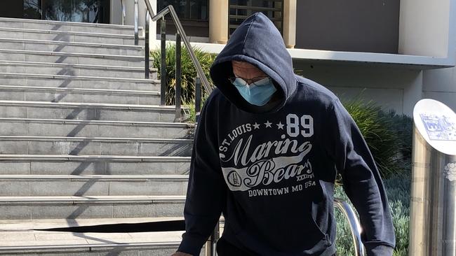 Bevan Coker leaves Wollongong Local Court following his arrest in October 2020. Picture: Madeline Crittenden